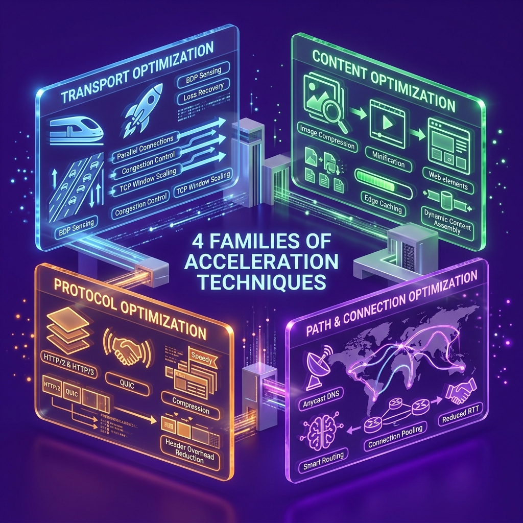 4 Families of Acceleration Techniques Diagram