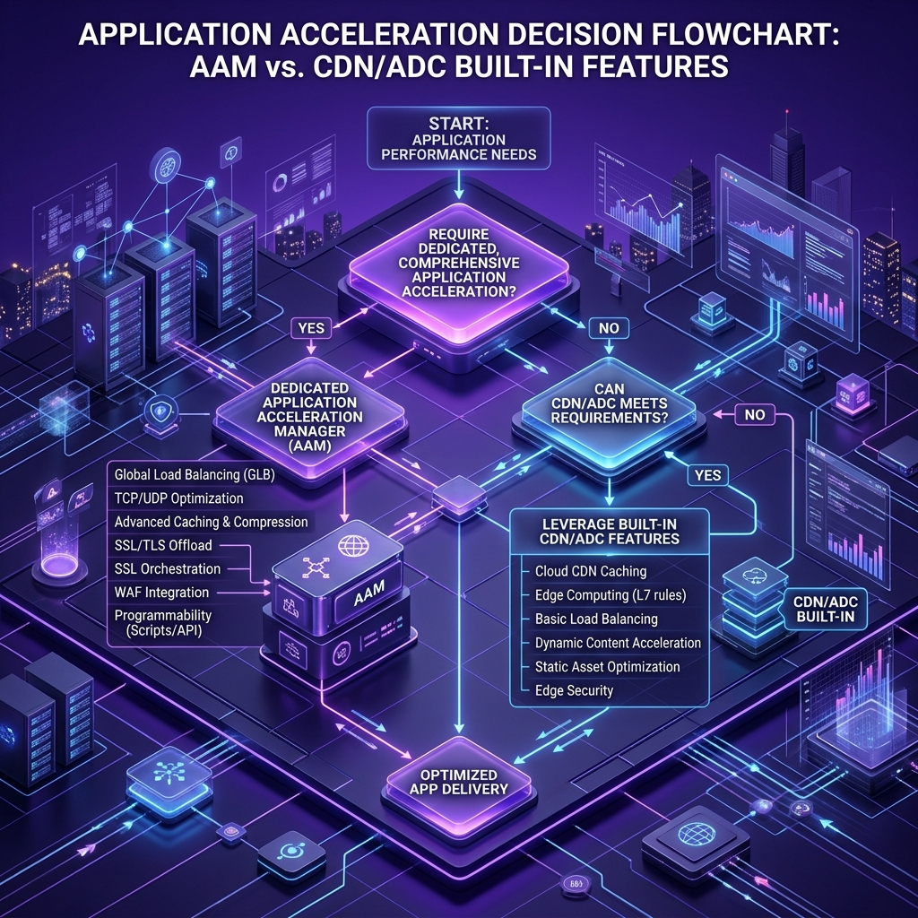 Application Acceleration Manager Decision Flowchart Diagram