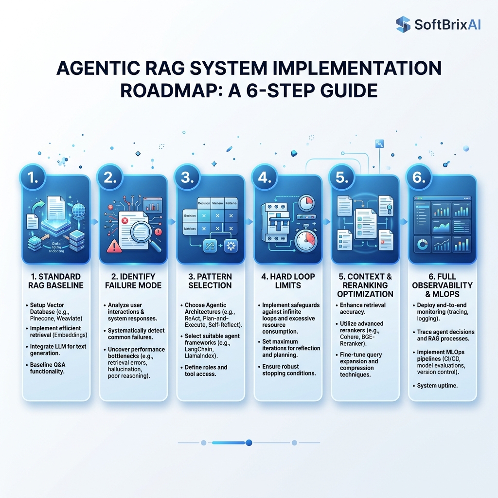 6-Step Implementation Roadmap for Building Agentic RAG Systems