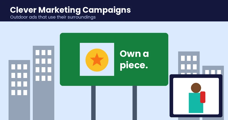 Clever marketing campaigns using a cut-out city billboard and a bus shelter poster