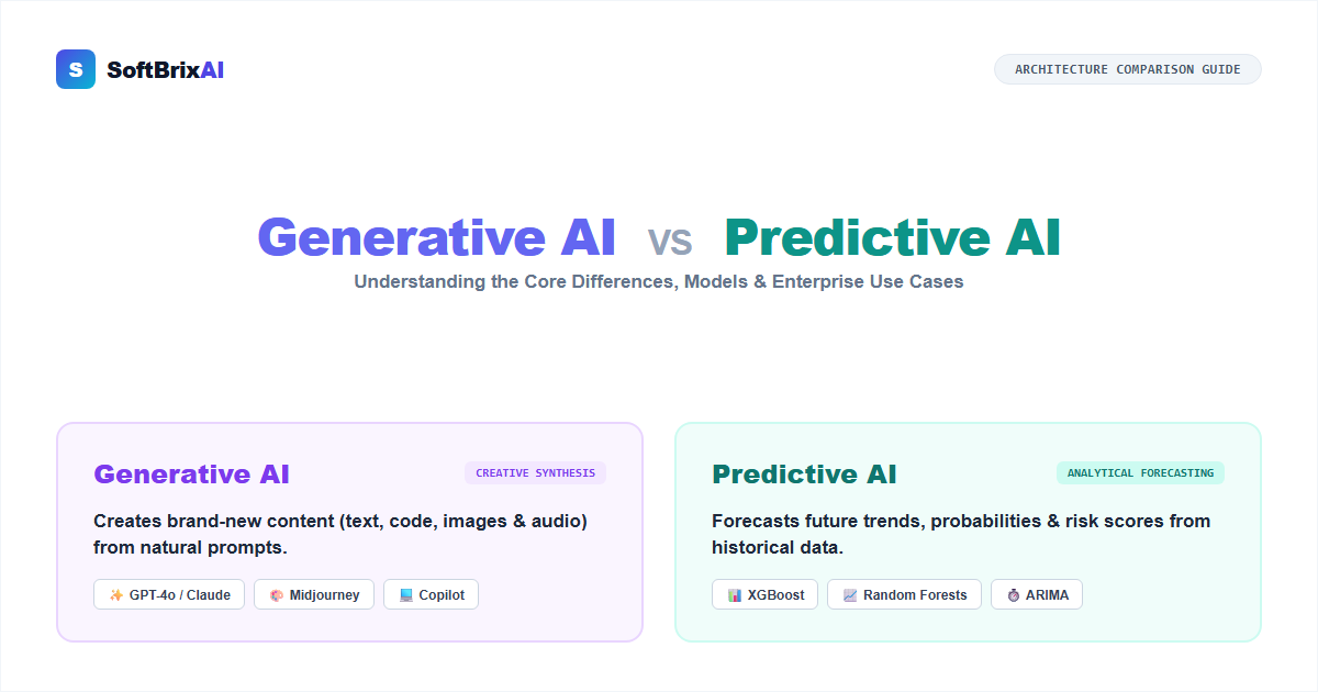 Generative AI vs Predictive AI: What's the Difference?