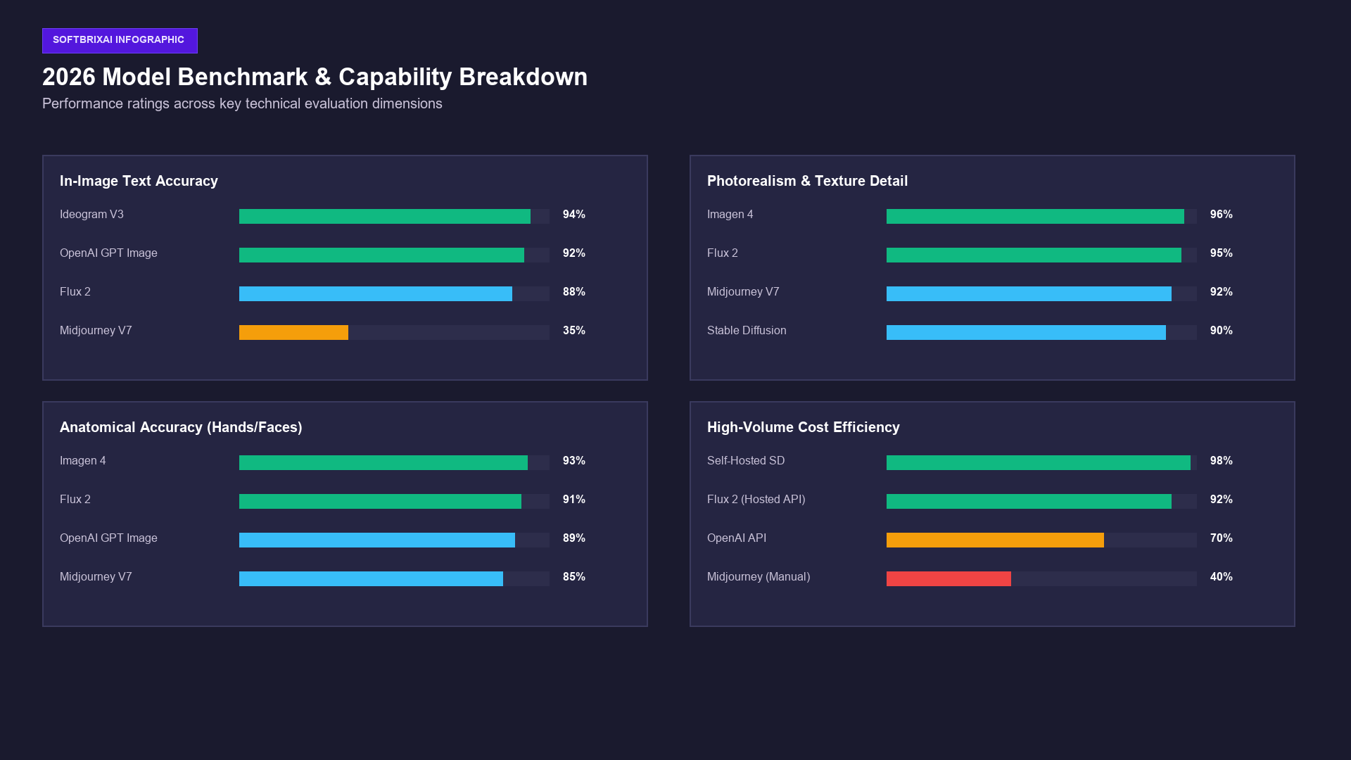 2026 Model Benchmark & Capability Breakdown Diagram