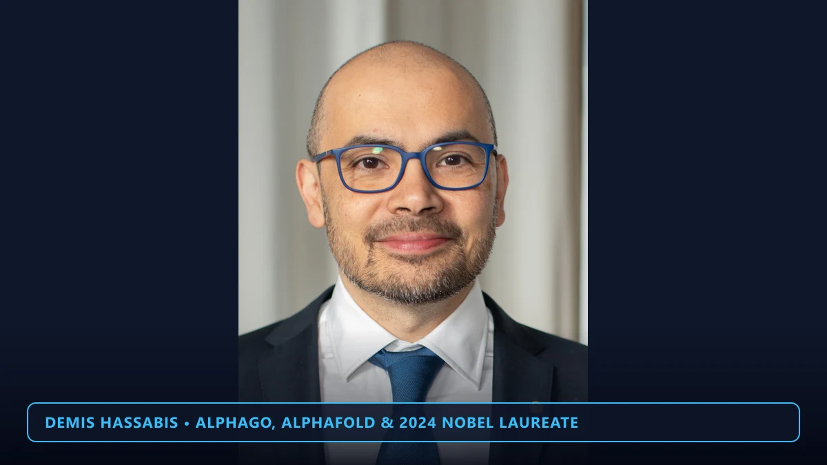 Demis Hassabis co-founder of DeepMind and 2024 Nobel Prize in Chemistry laureate for AlphaFold