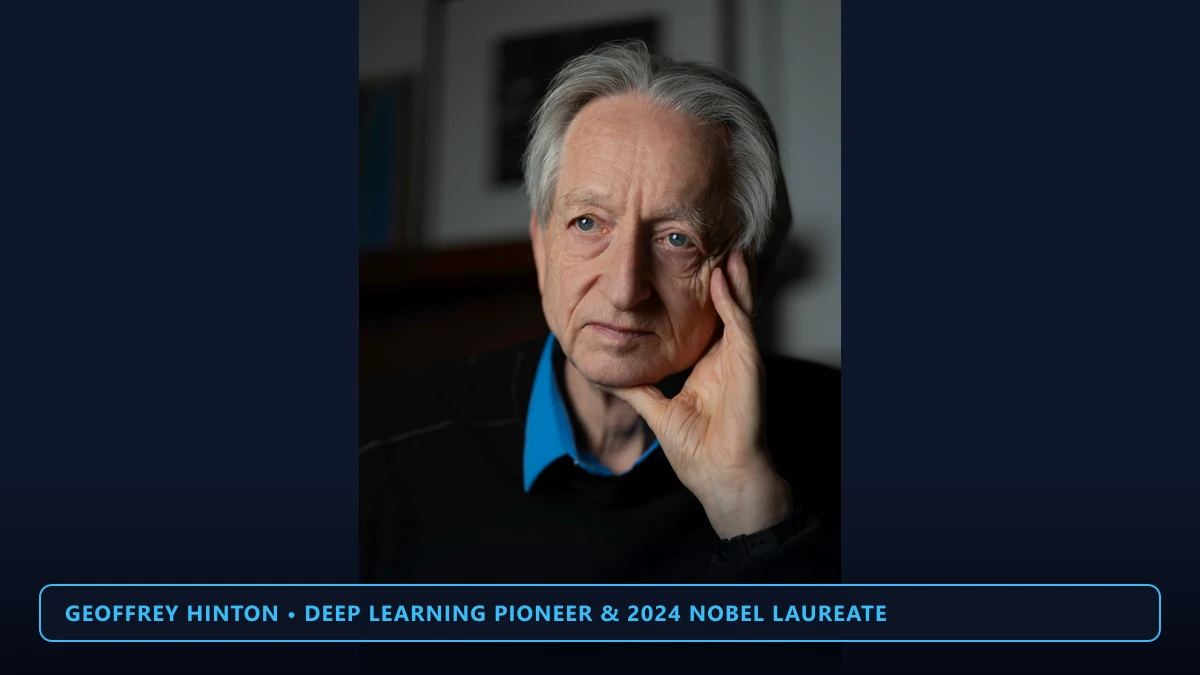 Geoffrey Hinton deep learning pioneer and 2024 Nobel Prize in Physics laureate