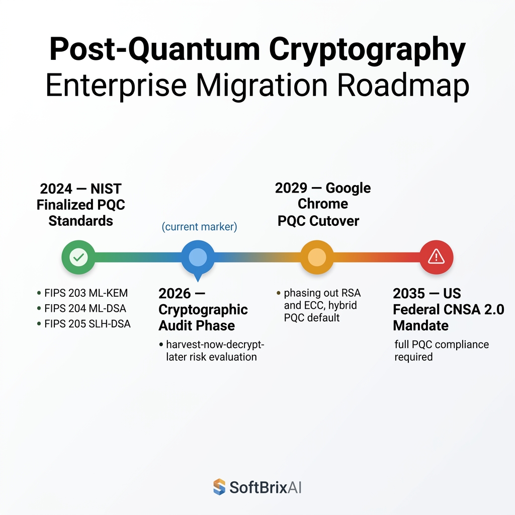 Post-Quantum Cryptography PQC Enterprise Migration Roadmap (SoftBrixAI)