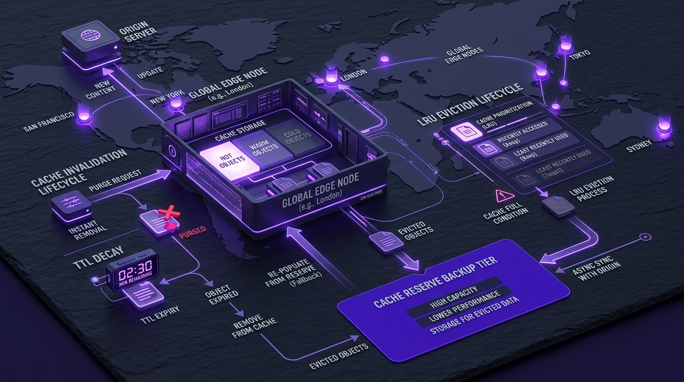Cache Eviction and Regional Edge Cold Spot Lifecycle